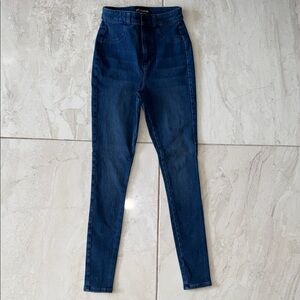 FITJEANS Women's High Rise Jeans in Dark Blue